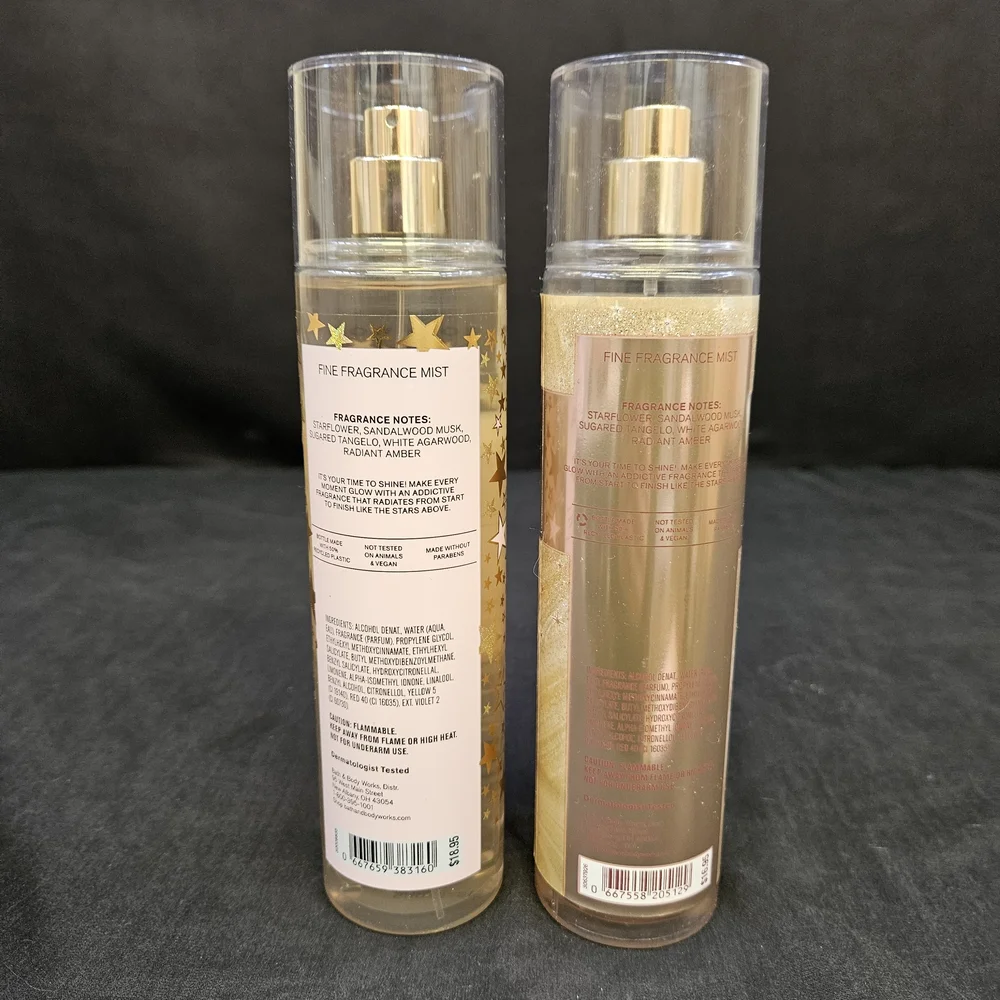 Bath &‎ Body Works In The Stars Fragrance Mist Duo - Gold and Cream